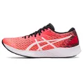 ASICS Women's Hyper Speed Running Shoes, Sunrise Red/White, 5