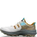 Saucony Men's Endorphin Rift Hiking Shoe, Fog/Bronze, 10.5