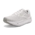 Brooks Women s Ghost Max Cushion Neutral Running & Walking Shoe - White/Oyster/Metallic Silver - 10 Medium