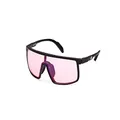adidas SP0057 Square Sunglasses, Matte Black/roviex Mirror, 00-0-140, Matte Black/Roviex Mirror, 00-0-140