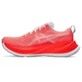 ASICS Unisex SUPERBLAST Running Shoes, White/Sunrise Red, 5.5 US Wide Women/4 US Men