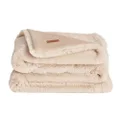 UnHide Marshmallow - Faux Fur Blanket - Heavy Weight, Extra Soft Blanket - Made from Recycled Materials - Machine Washable - Queen Size (60" x 80") - Beige Bear