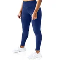 Kamo Fitness High Waisted Yoga Pants 25" Inseam Ellyn Leggings Butt Lifting Tie Dye Soft Workout Tights, Lazuli Blue, Large