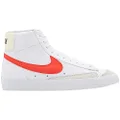 Nike Blazer Mid '77 Vintage, Men's Sneaker, One Size, White/Red, 8.5 AU