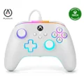PowerA Advantage Wired Controller for Xbox Series X|S, Xbox One, Windows 10/11 with Lumectra - White (Officially Licensed)