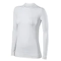 FALKE Womens Maximum Warm Tight Fit Long Sleeve Shirt - White - Extra Large