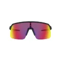 Oakley Men's Oo9463 Sutro Lite Rectangular Sunglasses, Matte Black/Prizm Road, 39 mm