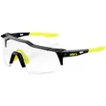 100% Speedcraft SL Sport Performance Sunglasses - Sport and Cycling Eyewear (Gloss Black - Photochromic Lens)