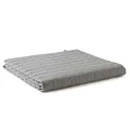 YnM Exclusive Weighted Blanket, Soothing Cotton, Smallest Compartments with Glass Beads, Bed Blanket for Two Persons of 90~160lbs, Ideal for Queen or King Bed (88x104 Inches, 20 Pounds, Light Grey)