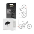 Hornit CLUG Bike Clip Storage Rack & Mount System - World’s Smallest Bike Rack for Indoor/Outdoor Bike Storage - Won't Damage Rims, Tires - Roadie Fits Tires 1" - 1.25" / 23-32mm - White/Black