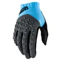 100% Geomatic Glove Cyan/Charcoal, S
