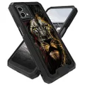 BREIDMKFM for Motorola Moto G Stylus 5G 2023 Case, Dual Layer Heavy Duty Rugged Protective Phone Shell, Premium Shock Absorption Case for Moto G Stylus 5G 2023, Art Lion