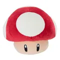Tomy Nintendo Merchandise Club Mocchi-Mocchi Mario Kart Large Mushroom Plush Figure, 16-inch Size