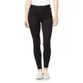 WallFlower Women's High-Waisted Sassy Skinny Jeans, Noir, 17