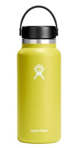 Hydro Flask 32 oz Wide Mouth with Flex Cap Stainless Steel Reusable Water Bottle Cactus - Vacuum Insulated, Dishwasher Safe, BPA-Free, Non-Toxic