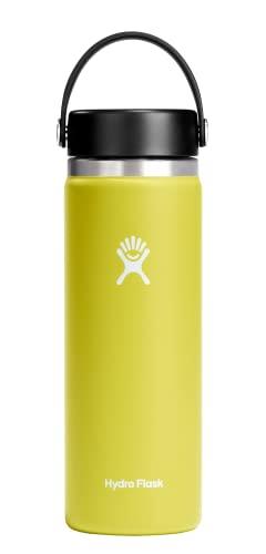 Hydro Flask 20 oz Wide Mouth with Flex Cap Stainless Steel Reusable Water Bottle Cactus - Vacuum Insulated, Dishwasher Safe, BPA-Free, Non-Toxic