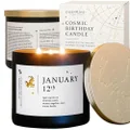 January 12th Birthdate Personalized Astrology Candle with Live Q&A | Reading for Your Birthday | Handmade Capricorn Candles | Mothers Day Gifts for Mom