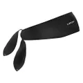 Halo Headband Sweatband Super Wide Tie, Black