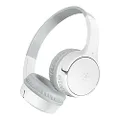 Belkin SoundForm Mini Kids Wireless Headphones with Built in Microphone, On Ear Headsets Girls and Boys For Online Learning, School, Travel Compatible with iPhones, iPads, Galaxy -Minisq (white)
