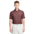Nike Dri-FIT Tiger Woods Men's Golf Polo (US, Alpha, Medium, Regular, Regular, Burgundy Crush/Plum Eclipse/White)