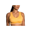 Brooks Dare Crossback Women’s Run Bra for High Impact Running, Workouts and Sports with Maximum Support - Saffron - 30C/D