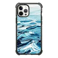 CASETiFY Ultra Impact Case for iPhone 12 Pro Max - Waves Crashing - Clear Black