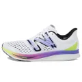 New Balance Women's FuelCell SuperComp Pacer V1 Running Shoe, White/Electric Indigo/Thirty Watt, 11