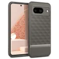 CASEOLOGY Parallax for Google Pixel 8 Case, [3D Hexa Cube Design], Military Grade Drop Protection Phone Cover for Google Pixel 8 - Ash Gray