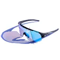 Tifosi Optics Sledge Lite Sunglasses (Matte Black, Clarion Blue Fototec)