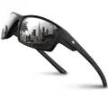 RIVBOS Polarized Mens Sunglasses Fashion UV Protection Sports Driving Baseball Golf Fishing RBS861-Full black
