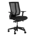 Vari Task Chair- Varidesk Comfortable Ergonomic Office Chair with Mesh, Armrests and Rolling Casters - Easy Assembly, 300lb Capacity - Lumbar and Back Support - Home Office Chair- Black