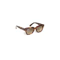 Ray-Ban Rb2186 State Street Square Sunglasses, Havana on Transparent Pink/Brown Vintage, 49 mm