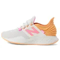 New Balance Women's Fresh Foam Roav V1 Sneaker, Nimbus Cloud/Peach Glaze/Vibrant Pink, 7.5 Wide