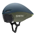 Smith Optics Jetstream TT Full-Face Aero Road Cycling Helmet - Matte Stone/Moss, Medium