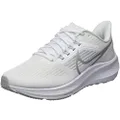 Nike Womens Air Zoom Pegasus 39 White/Silver Size 9.5