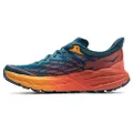 Hoka Speedgoat 5 Women's Trail Running Shoe, Blue Coral Camellia, 6