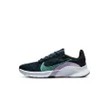 Nike Women's SuperRep Go 3 Flyknit NN Next Nature Training Shoes, Black/Green Glow-Armory Navy, 9 US