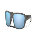 Oakley Men's OO9416 Split Shot Rectangular Sunglasses, Woodgrain/Prizm Deep Water Polarized, 64 mm