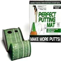 PERFECT PRACTICE Putting Mat - Indoor Golf Putting Green with 1/2 Hole Training for Mini Games & Practicing at Home or in The Office - Gifts for Golfers - Golf Accessories for Men