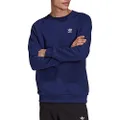 adidas Originals Men's Adicolor Essentials Trefoil Crewneck Sweatshirt, Night Indigo, X-Small
