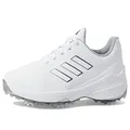 adidas ZG23 Lightstrike Golf Shoes Footwear White/Dark Silver Metallic/Silver Metallic 8 E - Wide