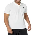adidas Men's Heat.RDY Tennis Polo Shirt, White/Black, X-Large