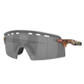 Oakley Men's Oo9235 Encoder Strike Vented Rectangular Sunglasses, Matte Red/Gold Colorshift/Prizm Black, 39 mm
