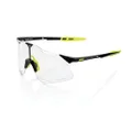 100% HYPERCRAFT Sport Performance Frameless Sunglasses (Gloss Black - Photochromic Lens)
