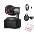 OBSBOT Tiny 2 AI-Powered PTZ 4K Webcam 1/1.5" CMOS 4X Faster Focusing USB 3.0 10x Faster Data Transmission Voice Control, W Cleaning Cloth
