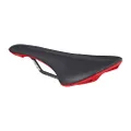 Spank Spike 160 Unisex Adult MTB Saddle (Black Red), Bicycle Seat for Men Women, Bicycle Saddle, Waterproof Seat with Ergonomic Zone Concept