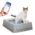 PetSafe ScoopFree Smart Self-Cleaning Cat Litter Box - WiFi & App Enabled - Hands-Free Cleanup With Disposable Crystal Trays - Less Tracking, Superior Odor Control - Includes Crystal Litter Tray