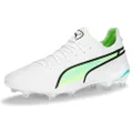 PUMA Mens King Ultimate Firm Ground/Ag Soccer Cleats Cleated, Firm Ground, Turf - White - Size 8 M