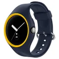 CASEOLOGY Nano Pop Case with built in Strap Compatible with Google Pixel Watch 41mm (2022) - Blueberry Navy