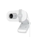 Logitech Brio 100 Full HD Webcam for Meetings and Streaming, Auto-Light Balance, Built-in Mic, Privacy Shutter, USB-A, for Microsoft Teams, Google Meet, Zoom and More- OffWhite